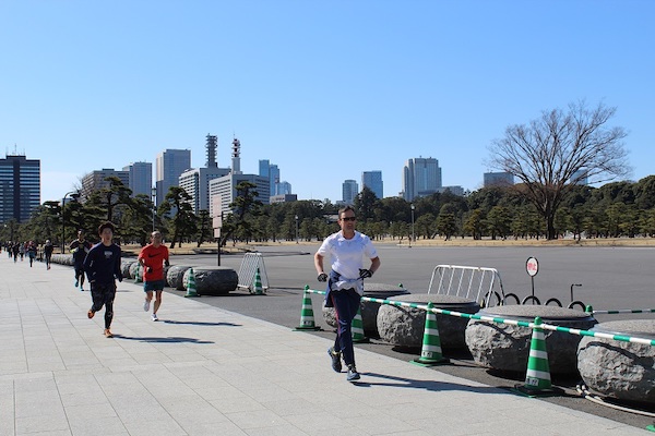 Runners at Tokyo Imperial Palace