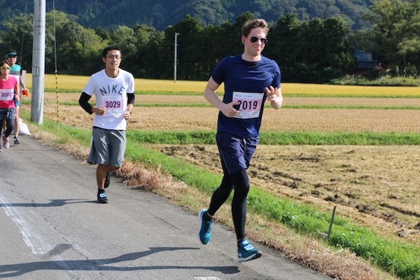 runner during Gassan Ryujin Marathon