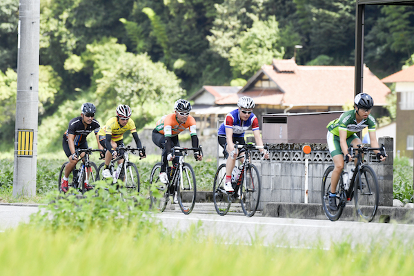 cyclist during Masuda Inaka Ride