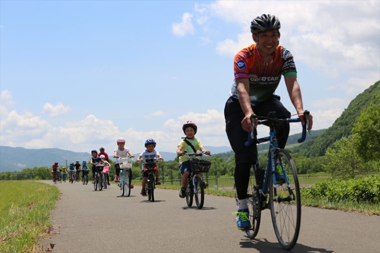 cyclist during great earth furano ride