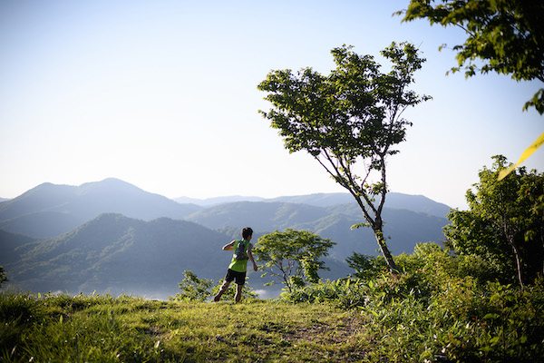 runner during Hiroshima Osorakan trail race