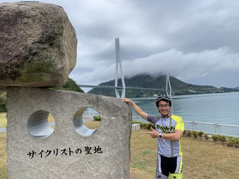 "Holy Land of Cyclists" landmark Shimanami Kaido