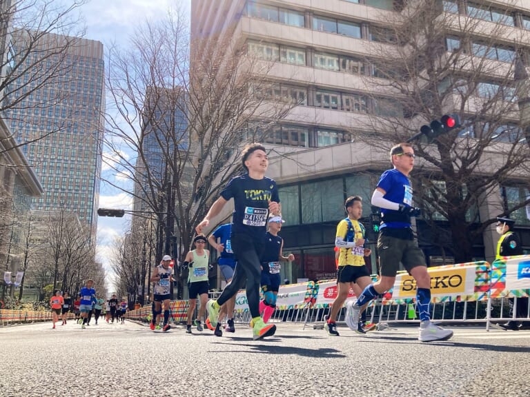 Running in Marunouchi area, Tokyo